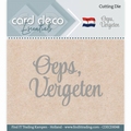 Card Deco Snijmal Oeps, vergeten CDECD0048