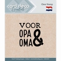 Card Deco Clear Stamp Voor Oma & Opa CDECS033