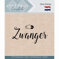 Card Deco Clear Stamp Zwanger CDECS032