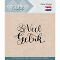 Card Deco Clear Stamp Veel Geluk CDECS026