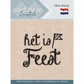Card Deco Clear Stamp Het is Feest CDECS024