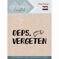 Card Deco Clear Stamp Oeps Vergeten CDECS023