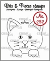 Crealies Clear Stamp Bits & Pieces Cat CLBP232