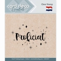Card Deco Clear Stamp Proficiat CDECS037