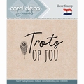 Card Deco Clear Stamp Trots op jou CDECS035