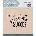 Card Deco Clear Stamp Veel succes CDECS034