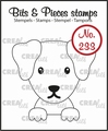 Crealies Clear Stamp Bits & Pieces Dog CLBP233
